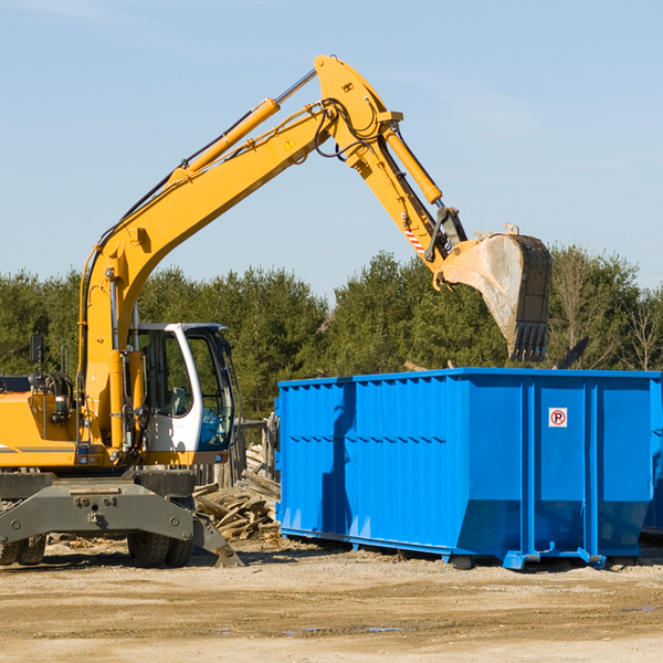 how many times can i have a residential dumpster rental emptied in Bluewater Acres NM